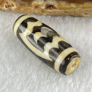 Natural Powerful Tibetan Old Oily Agate Double Garuda Dzi Bead Heavenly Master (Tian Zhu) 5.85g 28.2 by 11.5mm - Huangs Jadeite and Jewelry Pte Ltd