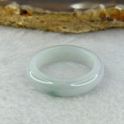 Type A Light Lavender Green with Blueish Green Patch Jadeite Ring 3.71g 5.5 by 3.7mm US8.25 HK18 - Huangs Jadeite and Jewelry Pte Ltd