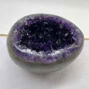 Natural Deep Purple Amethyst Egg with Wooden Stand Display Total 9,049.0g 210.0 by 220.0 by 310.0mm - Huangs Jadeite and Jewelry Pte Ltd