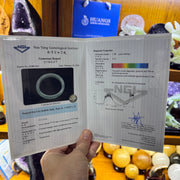 Certified Type A Natural Jelly Faint Blueish Green with Slight Light Lavender Jadeite Bangle 313.12ct 62.62g Inner Diameter 57.91mm 14.4 by 8.2mm (Perfect) with NGI Cert - Huangs Jadeite and Jewelry Pte Ltd