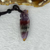 Natural Auralite 23 Pixiu on Dragon Tooth Pendent 天然极光23貔貅龙呀牌 5.76g 39.3 by 12.6 by 6.1mm - Huangs Jadeite and Jewelry Pte Ltd