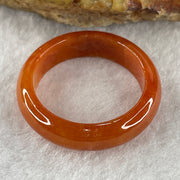 Certified Type A Red Jadeite Rings 2.90g 5.8 by 3.1mm US 8 HK17.7 (Very Very Slight Internal Line) ( Burned) - Huangs Jadeite and Jewelry Pte Ltd