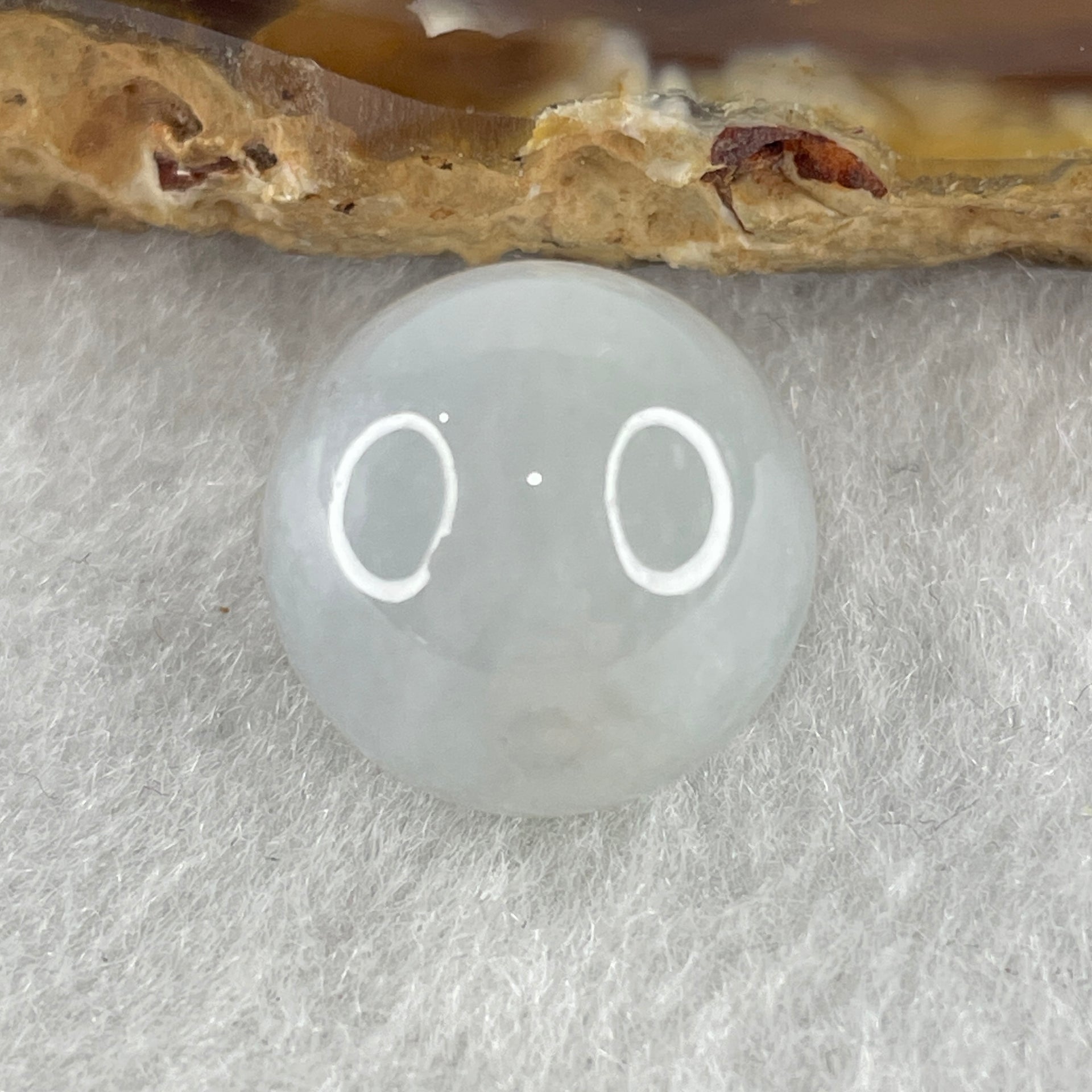 Natural Type A Light Lavender Jadeite Bead 5.11g 14.4mm - Huangs Jadeite and Jewelry Pte Ltd