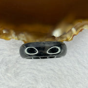Type A Black Wuji Jadeite Ring 4.21g 7.4 by 3.6mm US8 HK17.75 - Huangs Jadeite and Jewelry Pte Ltd
