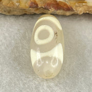 Natural Powerful Tibetan Old Oily Agate 3 Eyes Dzi Bead Heavenly Master (Tian Zhu) 三眼天诛 2.63g 20.0 by 9.7mm - Huangs Jadeite and Jewelry Pte Ltd
