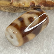 Natural Powerful Tibetan Old Oily Agate Patina Guiren Tairen Human Dzi Bead Totem Amulet Heavenly Master (Tian Zhu) 贵人天诛 4.73g 19.8 by 11.7mm - Huangs Jadeite and Jewelry Pte Ltd