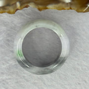 Type A Light Lavender Wuji Grey and Green Jadeite Ring 10.49g 12.4 by 4.6mm US10 HK22 - Huangs Jadeite and Jewelry Pte Ltd
