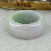 Type A Lavender and Green Jadeite Ring 14.74g 12.4 by 4.9mm US13.5 HK30.5 - Huangs Jadeite and Jewelry Pte Ltd
