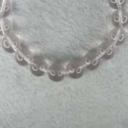 Natural Rose Quartz Beads Bracelet 天然玫瑰石英珠手链 32.27g 17.5cm 10.9mm 19 Beads - Huangs Jadeite and Jewelry Pte Ltd