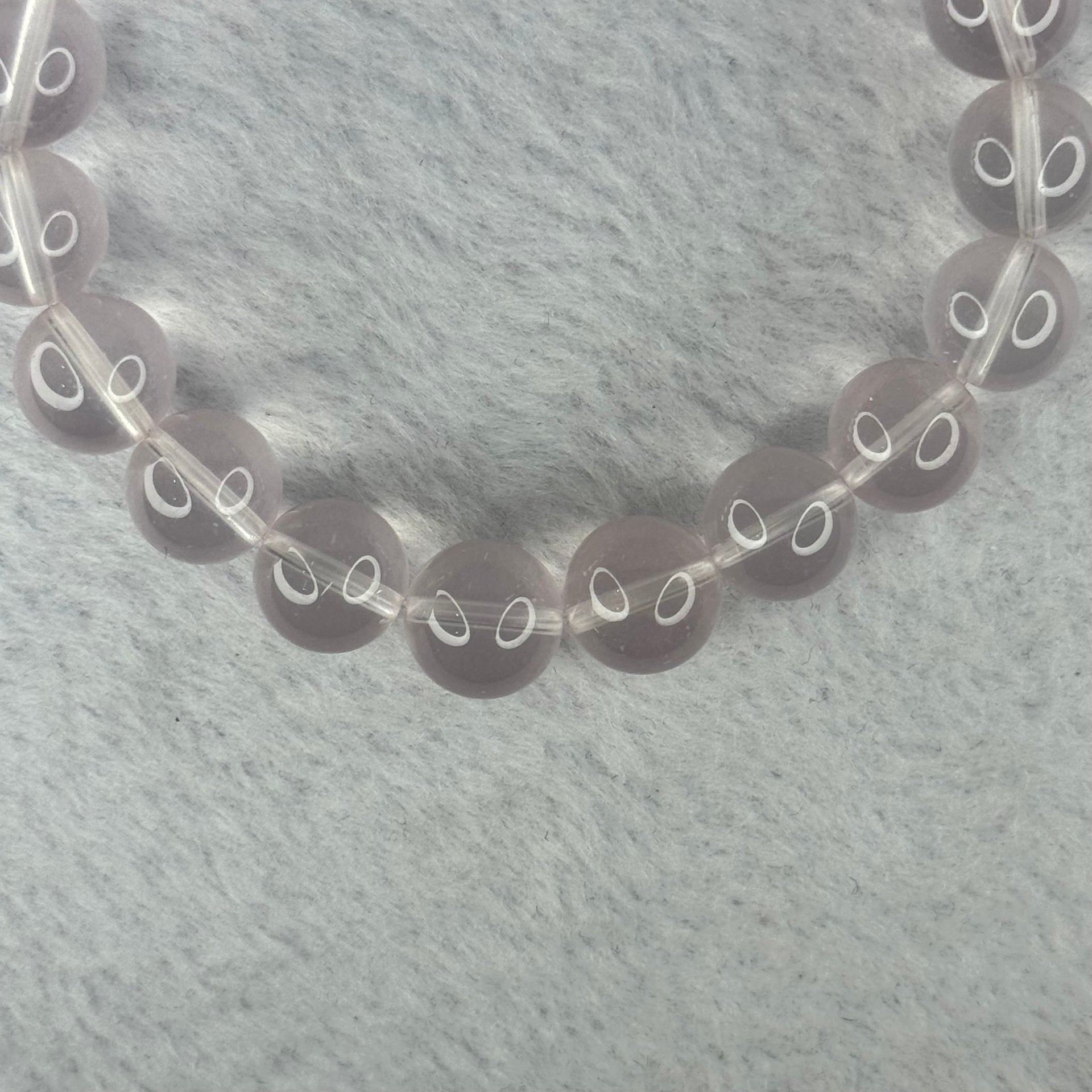 Natural Rose Quartz Beads Bracelet 天然玫瑰石英珠手链 32.27g 17.5cm 10.9mm 19 Beads - Huangs Jadeite and Jewelry Pte Ltd