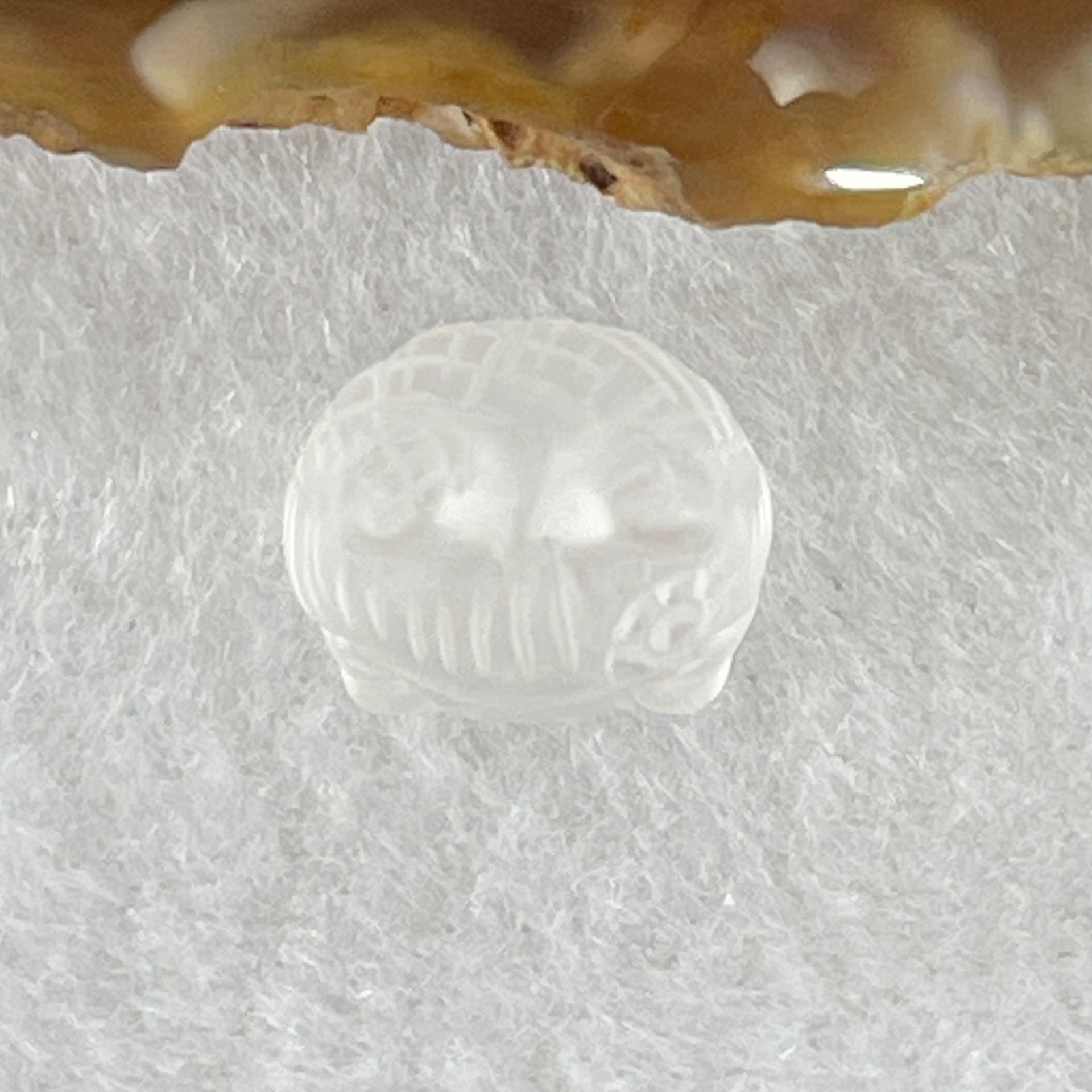 Natural Matt Clear Quartz Labubu Charm Display 3.54g 19.0 by 12.8 by 10.6mm - Huangs Jadeite and Jewelry Pte Ltd