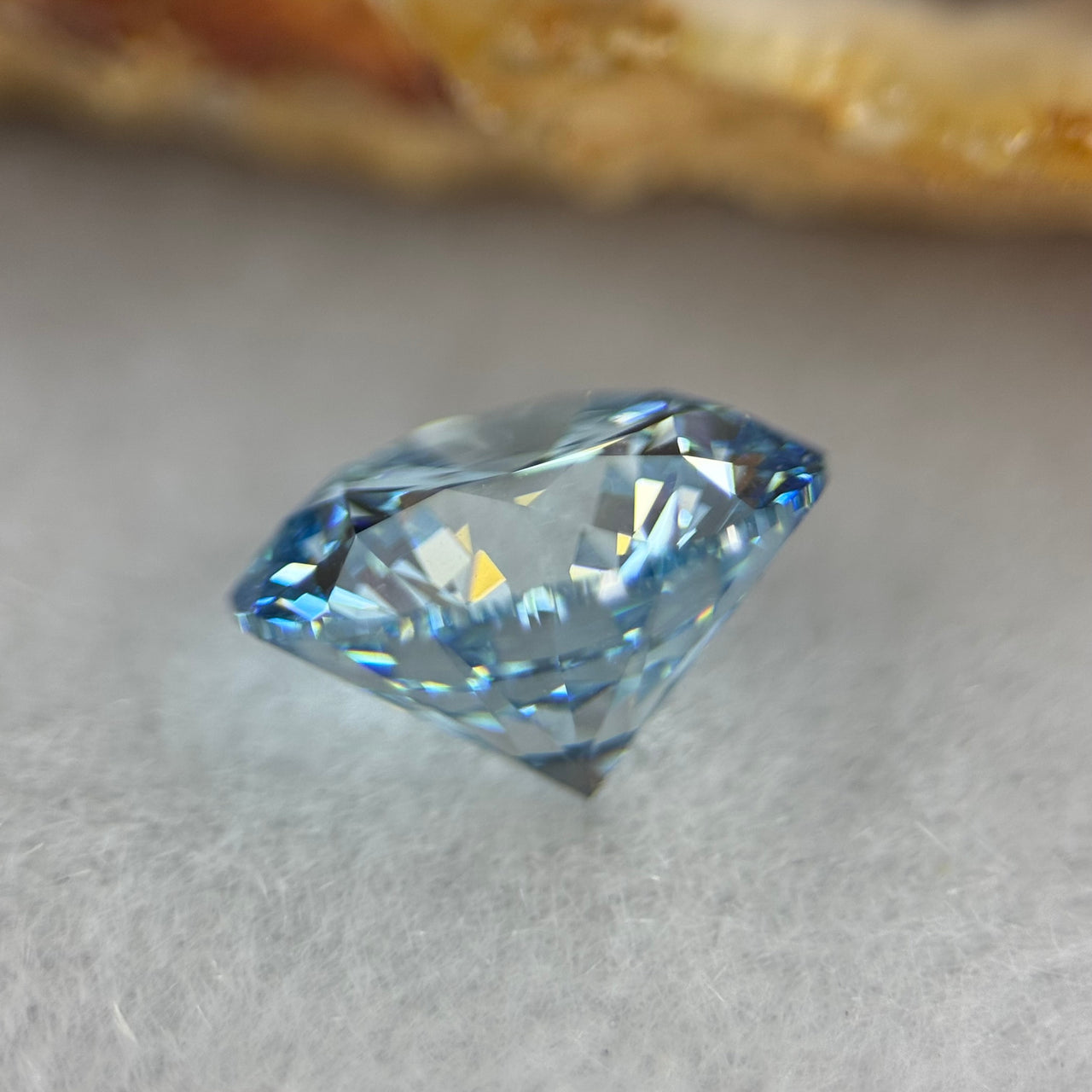 5.14cts Lab Grown IGI Certified Fancy Vivid Blue Diamond Round Brilliant VS2 ID EX EX 11.00 by 11.04 by 6.82mm - Huangs Jadeite and Jewelry Pte Ltd