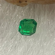 Natural Colombia Vivid Green Emerald (Beryl) Cut-Cornered Square Step cut 0.06ct 2.2 by 2.0 by 1.8mm - Huangs Jadeite and Jewelry Pte Ltd
