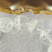 Natural White Phantom Quartz Beads Bracelet 53.03g 18.5cm 13.9mm 16 Beads - Huangs Jadeite and Jewelry Pte Ltd