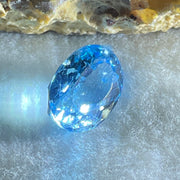 Natural Sky Blue Topaz Oval Shape 8.16ct 13.8  by 9.9 by 6.9mm - Huangs Jadeite and Jewelry Pte Ltd