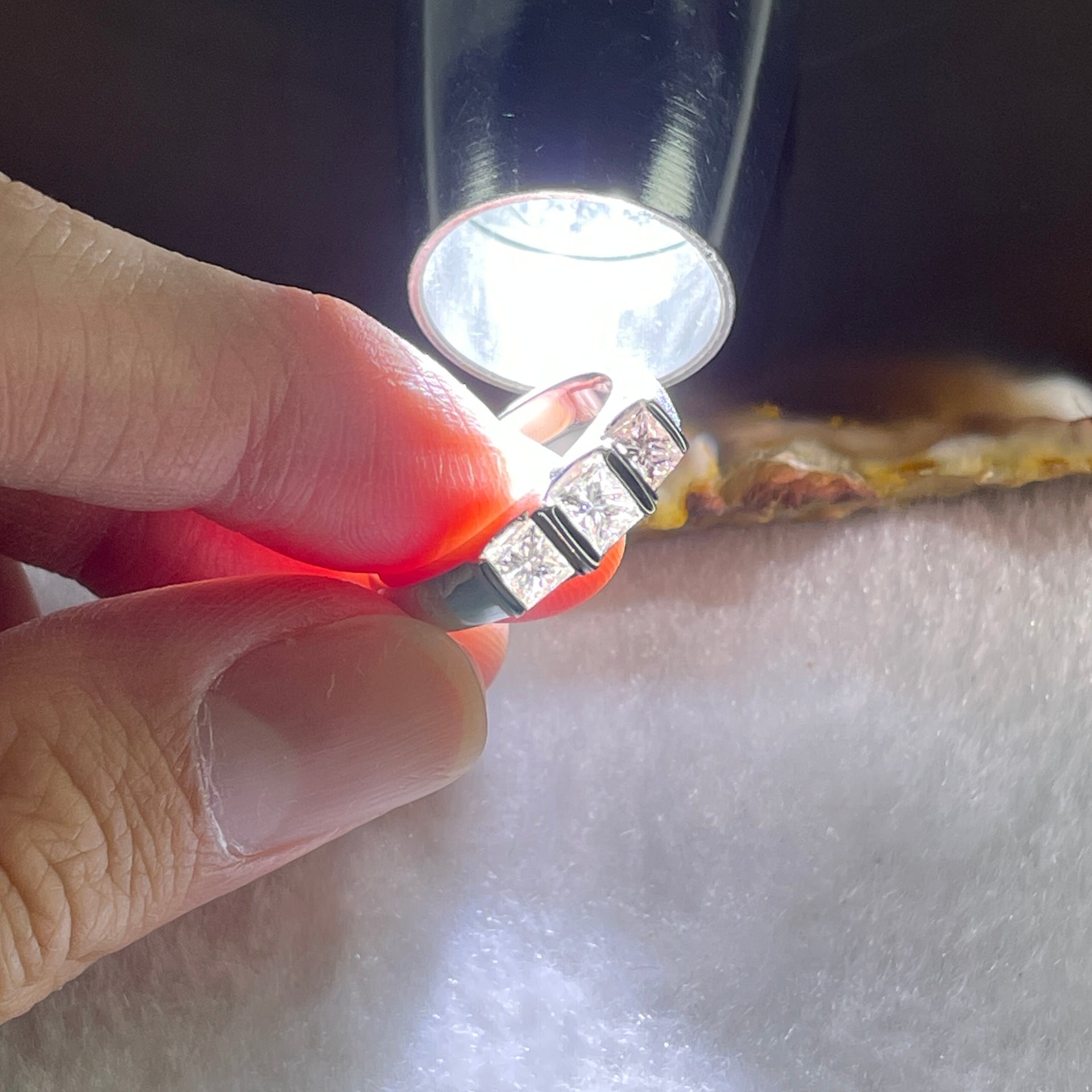 High Grade Natural Diamonds 1.0ct Platinum PT900 Ring Total 7.28g US6 HK13 EU52 Inner Diameter 16.5mm - Huangs Jadeite and Jewelry Pte Ltd