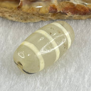 Natural Powerful Tibetan Old Oily Agate 3-Lines Dzi Bead Heavenly Master (Tian Zhu) 三行天诛 3.26g 19.5 by 10.6mm - Huangs Jadeite and Jewelry Pte Ltd