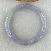 Type A Natural Deep Intense Lavender Jadeite Bangle 35.63g Inner Diameter 50.7mm 9.8 by 7.5mm (Slight Internal Lines) - Huangs Jadeite and Jewelry Pte Ltd