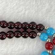 Natural Dark Red Blood Amber Beads Necklace 天然血珀项链 27.79g 54cm 6.4mm 80 Beads - Huangs Jadeite and Jewelry Pte Ltd