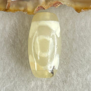 Natural Powerful Tibetan Old Oily Agate 3 Eyes Dzi Bead Heavenly Master (Tian Zhu) 三眼天诛 3.06g 20.1 by 10.3mm - Huangs Jadeite and Jewelry Pte Ltd