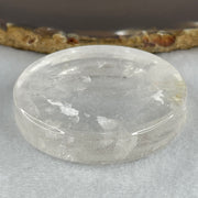 Natural Clear Quartz Plate Display 62.65g 54.7 by 11.9mm - Huangs Jadeite and Jewelry Pte Ltd
