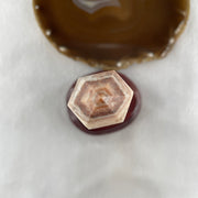Natural Pink Calcite Tower with Wooden Stand Display 224.79g 73.0 by 62.0 by 147.5mm - Huangs Jadeite and Jewelry Pte Ltd