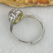 Average Grade Natural Super 7 Quartz in S925 Sliver Ring (Adjustable Size) 2.11g 8.8 by 7.7 by 5.0mm - Huangs Jadeite and Jewelry Pte Ltd