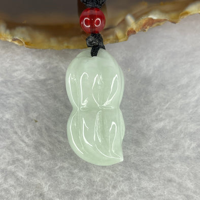 Type A Sky Blue Jadeite Peanut Necklace 10.98g 28.0 by 13.2 mm - Huangs Jadeite and Jewelry Pte Ltd