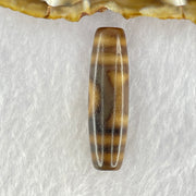 Natural Powerful Tibetan Old Oily Agate Sky Door Serenity 1 Eye Dzi Bead Heavenly Master (Tian Zhu) 一眼天诛 8.19g 39.0 by 11.7mm - Huangs Jadeite and Jewelry Pte Ltd