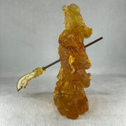 Liuli Orange Guan Gong Display 1,248.8g 120.0 by 160.0 by 200.0mm - Huangs Jadeite and Jewelry Pte Ltd