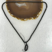 Natural Golden Flower Amber Beads Necklace 天然金珀项链 15.83g 56cm 6.9mm 107 Beads - Huangs Jadeite and Jewelry Pte Ltd