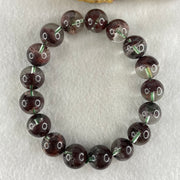 Good Grade Natural Red Phantom Quartz Beads Bracelet 46.23g 17cm 12.9mm 17 Beads - Huangs Jadeite and Jewelry Pte Ltd