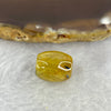 Good Grade Natural Golden Rutilated Quartz Crystal Lulu Tong Barrel 天然金顺发晶水晶露露通桶 
2.94g 13.1 by 11.6g - Huangs Jadeite and Jewelry Pte Ltd