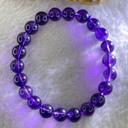Very Good Grade Natural Amethyst Bracelet 23.10g 16.5cm 9.3mm 22 Beads - Huangs Jadeite and Jewelry Pte Ltd