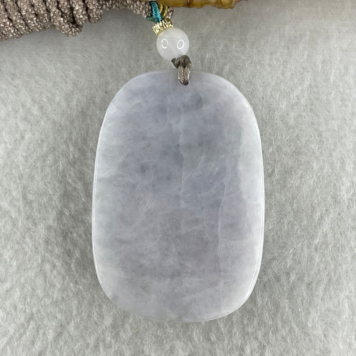 Natural Type A Lavender Jadeite Dragon Carp with Lotus Pendant | Transformation, Academic & Career Success Talisman (37.83g | 47.3 x 32.2 x 12.1mm) - Huangs Jadeite and Jewelry Pte Ltd