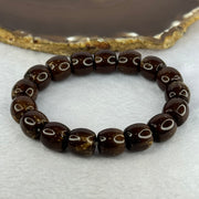 Old Bodhi Seed Beads Bracelet 紫金鼠手链 22.06g 18.5cm 11.8mm 17 Beads - Huangs Jadeite and Jewelry Pte Ltd