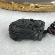 Rare Natural Tibetan Meteorite Tektite Dragon Turtle Pendent 26.63g 33.8 by 23.9 by 14.3mm - Huangs Jadeite and Jewelry Pte Ltd