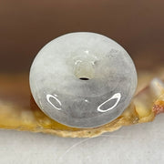 Type A Light Lavender and Wuji Grey Jadeite Ping An Kou Charm/Pendant 2.71g 14.8 by 6.1mm - Huangs Jadeite and Jewelry Pte Ltd