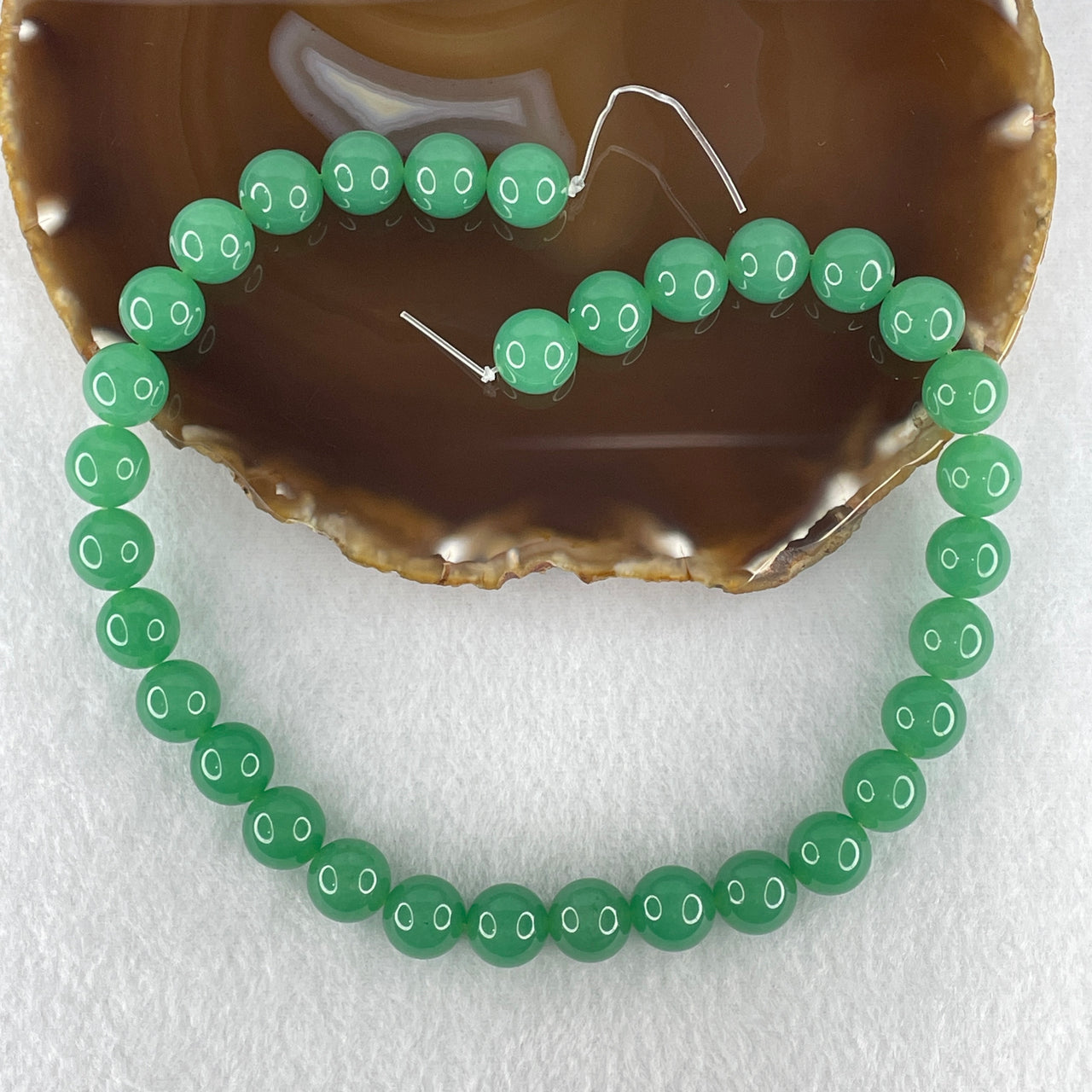 Good Grade 12.2mm Natural Green Aventurine Loose Beads Strand | Grade-A Fuchsite-Quartz Crystal Beads for Bespoke Bold Bracelets & Necklaces (32 Beads | 39cm Strand | 77.12g)