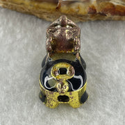 Gold Plated Long Gui Dragon Tortoise Charm 10.04g 25.7 by 13.4 by 13.9mm - Huangs Jadeite and Jewelry Pte Ltd