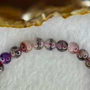 Natural Super 7 Beads Bracelet 10.42g 14cm 6.9mm 26 Beads - Huangs Jadeite and Jewelry Pte Ltd