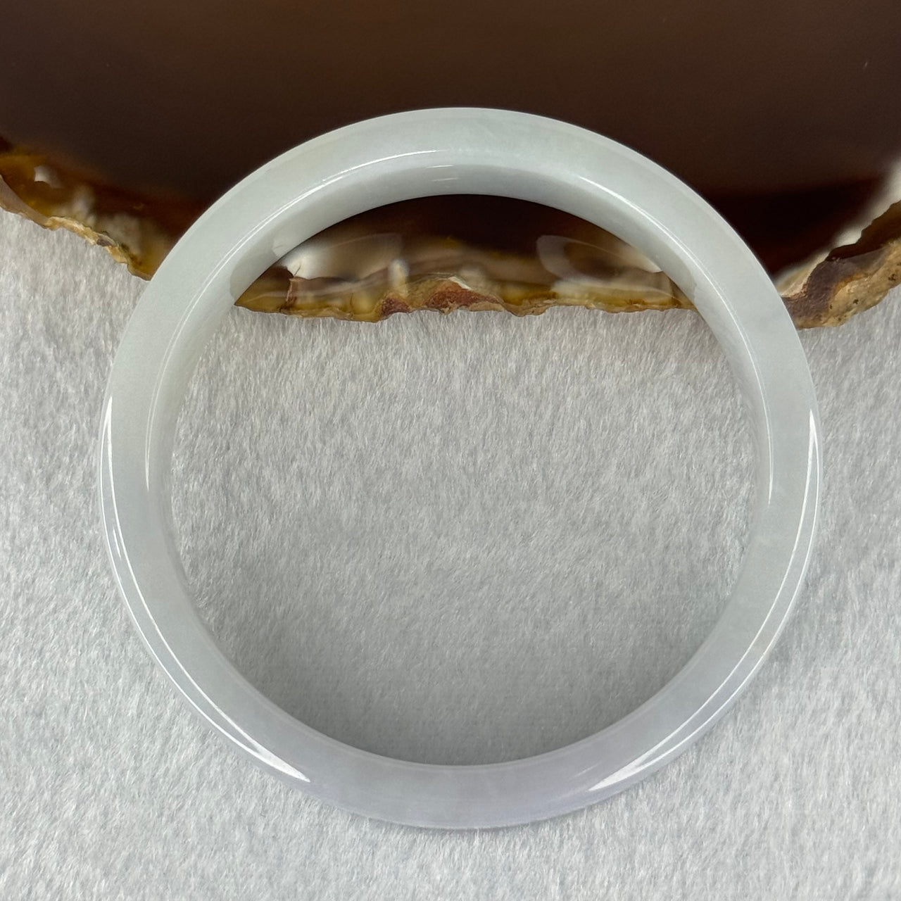 Type A Light Lavender with Light Green Bangle 41.65g 13.1 by 5.6mm Internal Diameter 53.0mm (Very Slight Internal Line) - Huangs Jadeite and Jewelry Pte Ltd