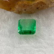 Natural Colombia Green Emerald (Beryl) Cut-Cornered Rectangular step cut 0.55ct 5.8 by 5.7 by 2.1mm - Huangs Jadeite and Jewelry Pte Ltd