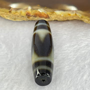 Natural Powerful Tibetan Old Oily Agate Tiger Tooth Daluo Dzi Bead Heavenly Master (Tian Zhu) 8.00g 38.5 by 11.8mm - Huangs Jadeite and Jewelry Pte Ltd