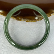 Type A Full Green Jadeite Bangle Internal Diameter 57.7mm 47.69g 12.5 by 7.5mm (Close to Perfect) - Huangs Jadeite and Jewelry Pte Ltd