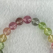 Good Grade Natural Elbaite Tourmaline Beads Bracelet 16.74g 15cm 7.8mm 24 Beads - Huangs Jadeite and Jewelry Pte Ltd