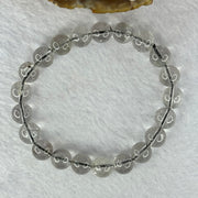Natural Titanium Rutilated Clear Quartz 20.83g 16cm 9.2mm 21 Beads - Huangs Jadeite and Jewelry Pte Ltd