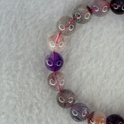 Natural Super 7 Beads Bracelet 25.69g 16.5cm 10.0mm 20 Beads - Huangs Jadeite and Jewelry Pte Ltd