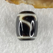 Natural Powerful Tibetan Old Oily Green Tara Dzi Bead Heavenly Master (Tian Zhu) 绿度母天珠 4.86g 17.3 by 13.1mm - Huangs Jadeite and Jewelry Pte Ltd