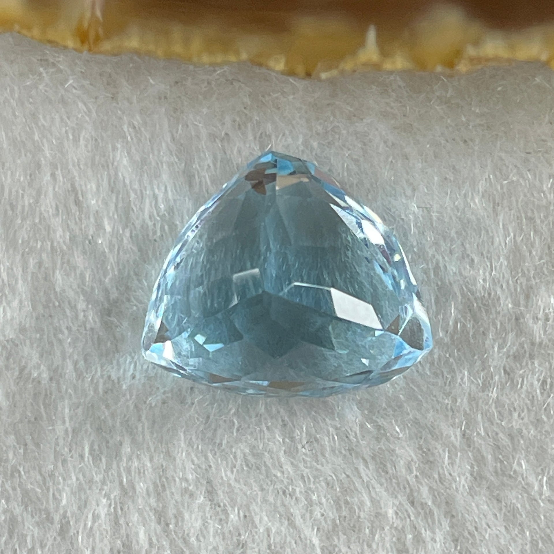 Natural Sky Blue Topaz Trillion Shape 9.26ct 12.9 by 11.2 by 8.9mm - Huangs Jadeite and Jewelry Pte Ltd